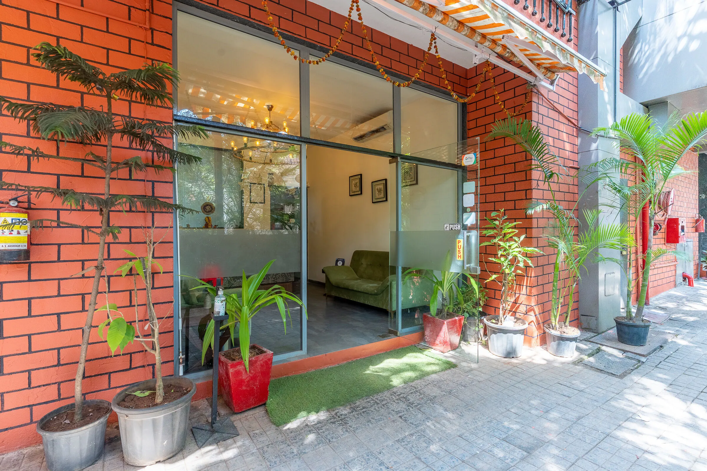 Happy guests at resort